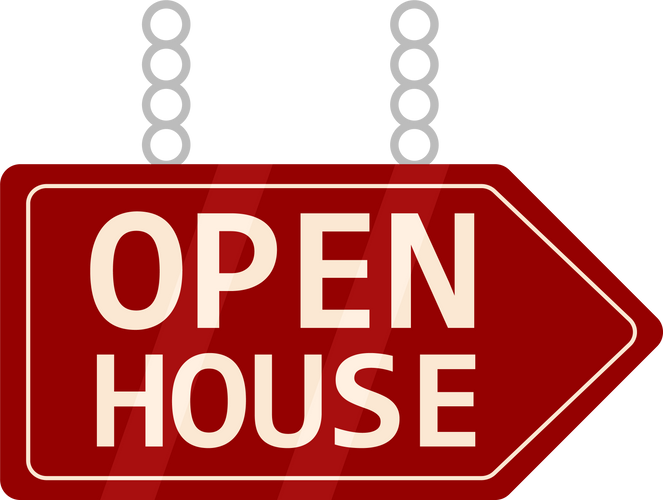 open house sign